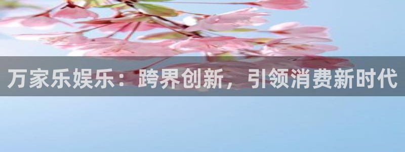sbobet利记平台注册：万家乐娱乐：跨界创新，引领消费新时代